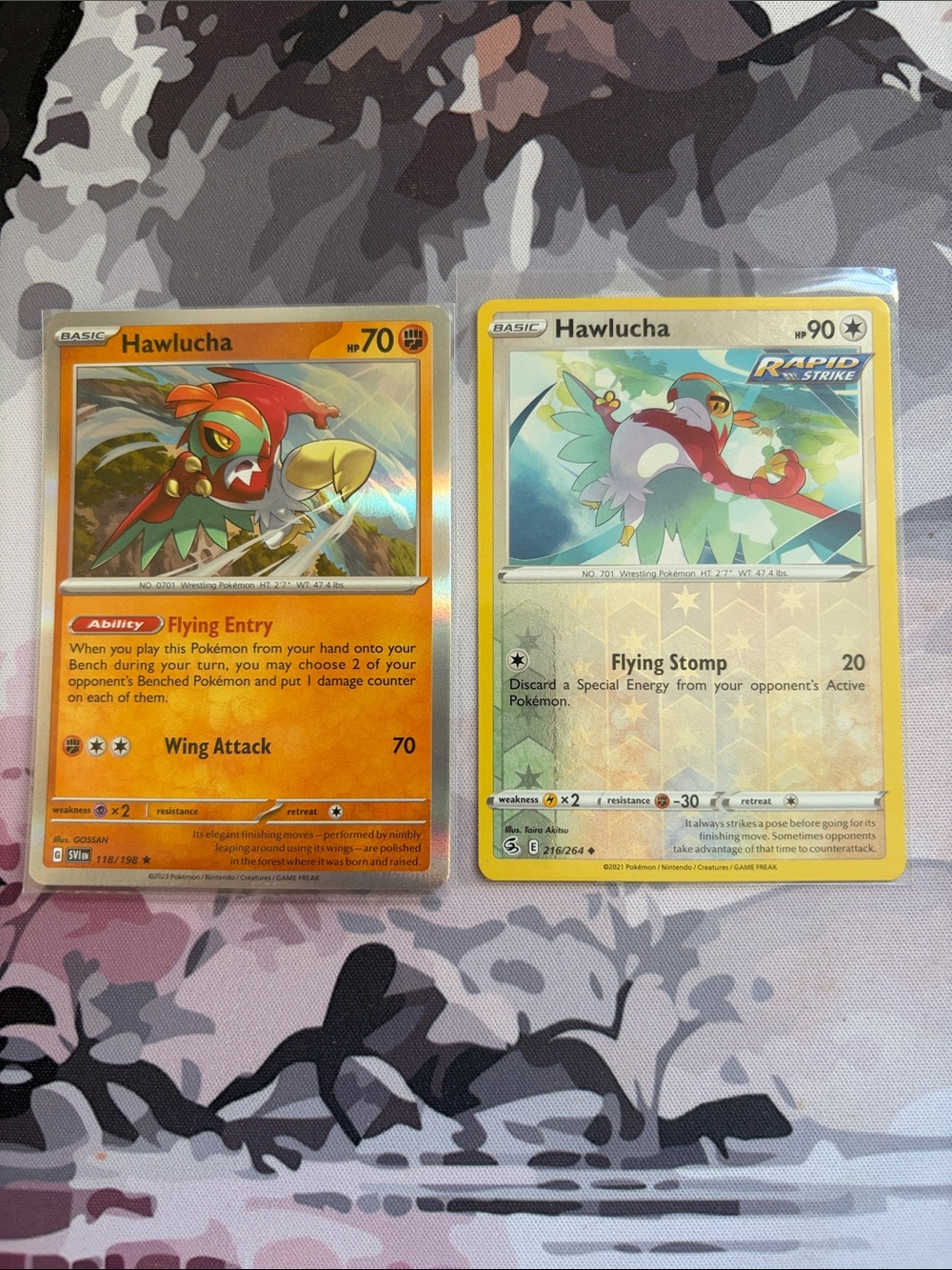 Hawlucha Pokémon Card Lot | 2 Holo Reverse Holo Cards ✨5/$25✨
